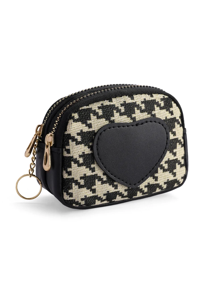 

New Printed Coin Purse Faionable Handbag High End Simple Design ort Wallet for Women Youth PU Leather Korean Sle
