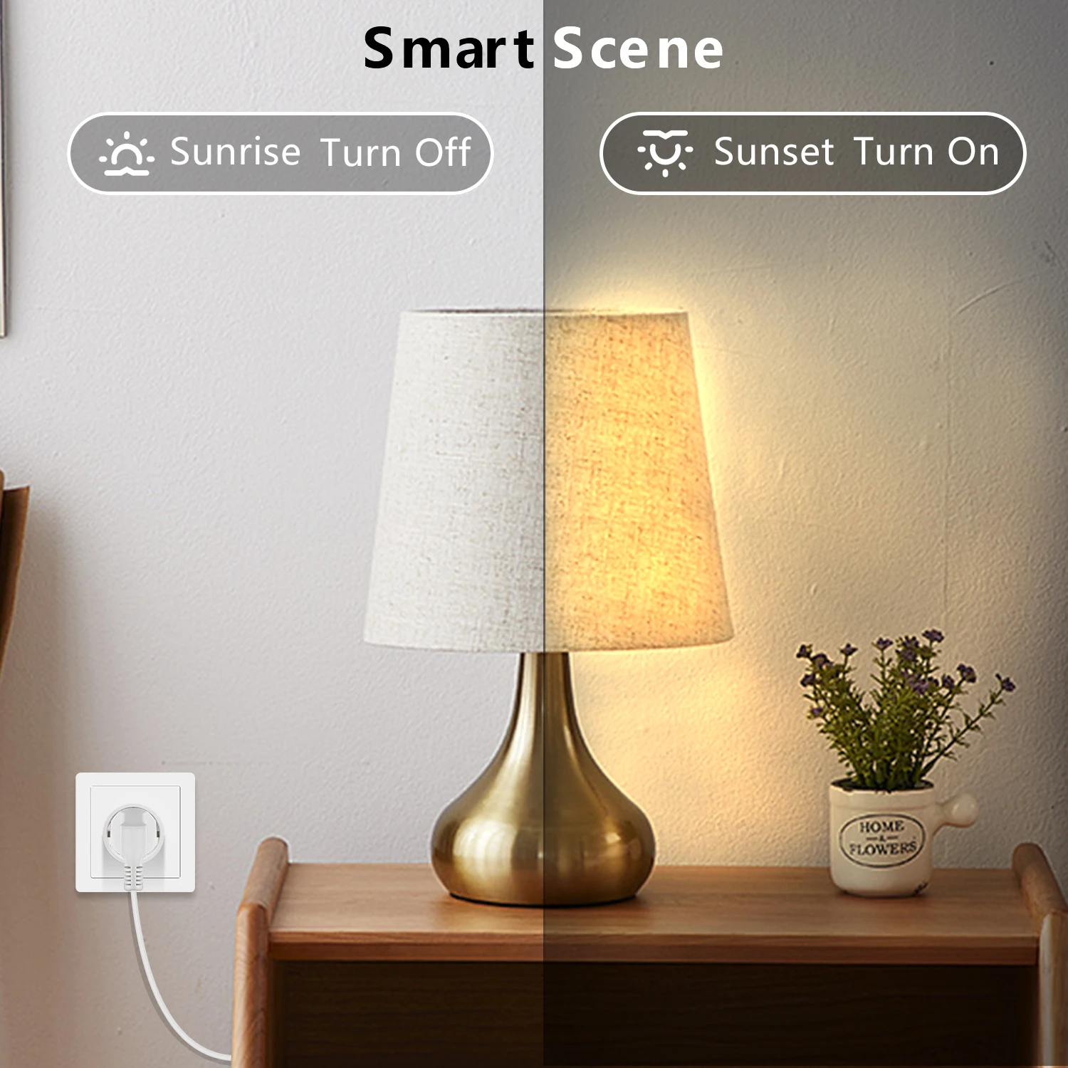 Wifi Smart Socket 10a Eu Afstandsbediening Timer Power Energy Monitoring Voice Control Met Smart Life 4Pcs