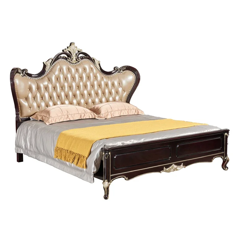Wooden Modern Bed Frame Double Storage Space Twin Headboards Double Bed Full Size Luxury Muebles De Dormitorio Home Furniture view 4