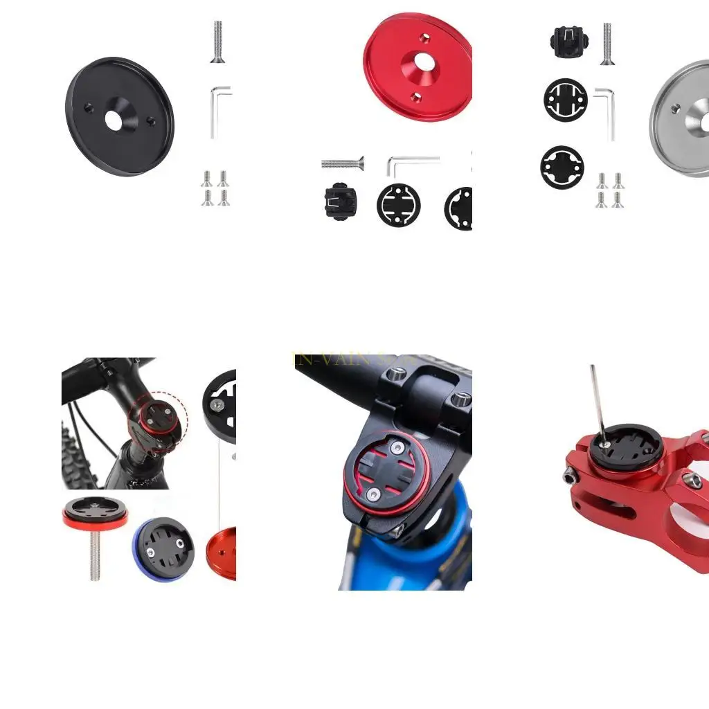 

M5TC Mountain Bike Stem Caps Computer Mount Regulable Angles Stem Holder Accessories