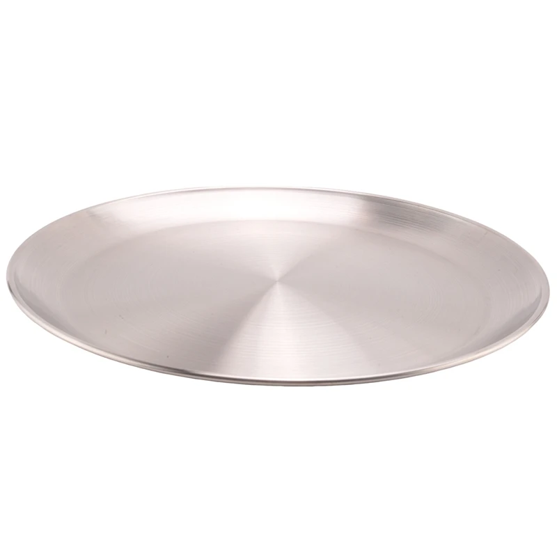 4 Pack 12 Inch Pizza Tray,Stainless Steel Pizza Oven Baking Tray,Round Pizza Baking Sheet,for Baking Roasting Serving-AD33