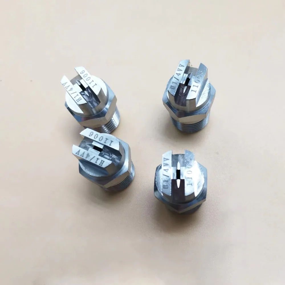 1/4 Inch Stainless Steel HVV Ve Jet Flat Fan Nozzle Tip, 45/65/95/110 Degree High Pressure Washer Spray Nozzle