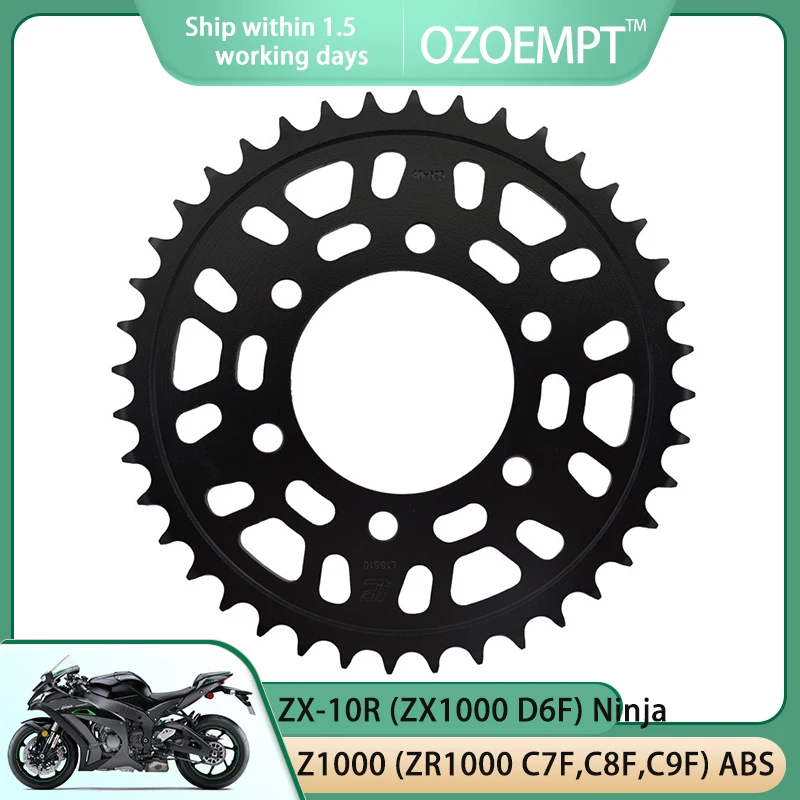 OZOEMPT 525-40T Motorcycle Rear Sprocket Apply to Z1000 (ZR1000 C7F,C8F,C9F) ABS  07-09 ZX-10R (ZX1000 D6F,D7F) Ninja  06-07