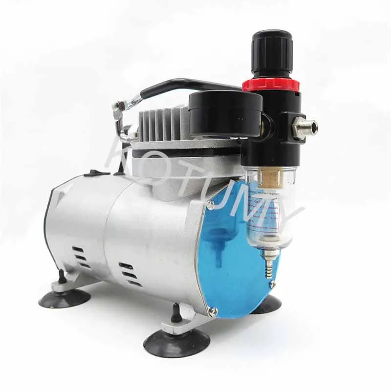 KOTUMY Airbrush Luftpumpe Kleine Sprühfarbe Färbewerkzeuge Möbelreparatur Sprühpumpe Kuchen Spritzpistole Luftdruckeinstellung