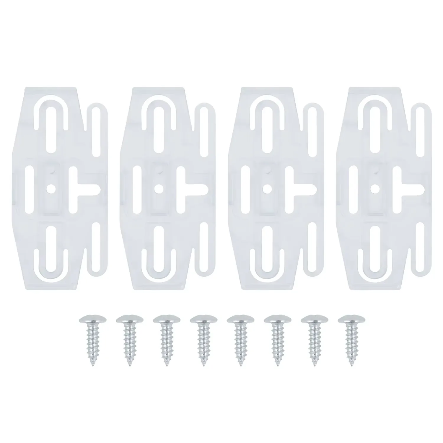 Lot de 4 supports de plaque d'immatriculation transparents pour voitures au Royaume-Uni, cadre de plaque d'immatriculation de voiture, durable et robuste, livré avec un ensemble complet