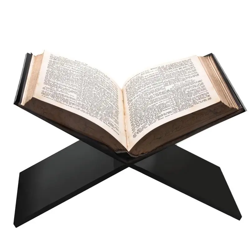 Open Book Display Stand X Type Reading Stand For Open Closed Books Black Reading Bookstand Display Open Holder For Bible