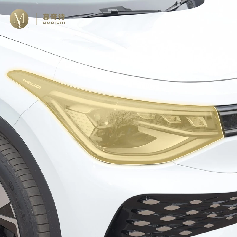 

MUQSHI предварительно вырезанные автомобильные внешние фары PPF прозрачная защитная пленка ТПУ устойчивая к царапинам для Volkswagen ID.6 X 2021-2024