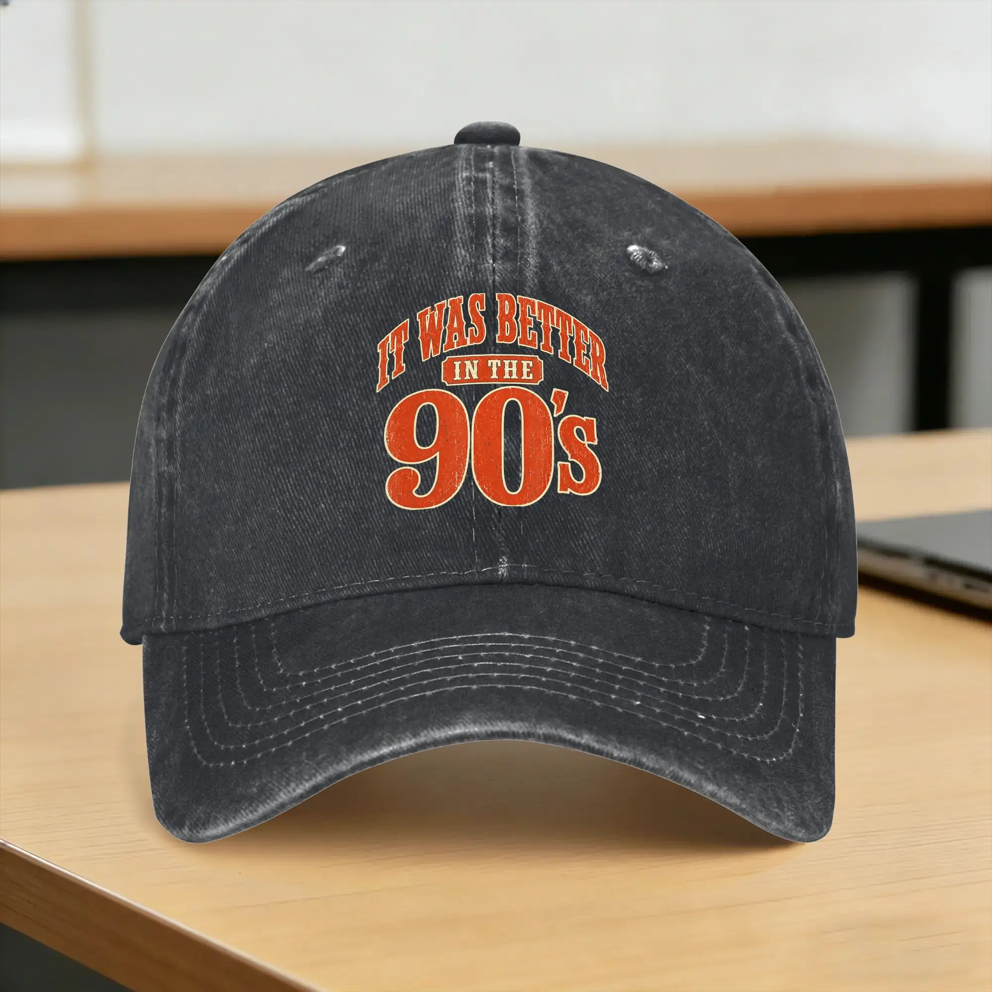 Summer It was Better in The 90s Vintage Nostalgia Retro Baseball Cap Sun  Sun-Proof Custom DIY Washed Hip Hop Hats  Hippie Cap