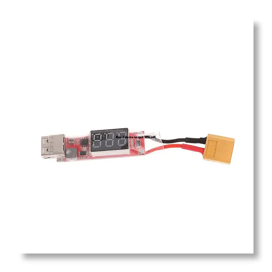 ●2S-6S Lipo Lithium Battery to USB Charger Converter with Voltage Display Adapter Board for Protect Phone Features,XT60