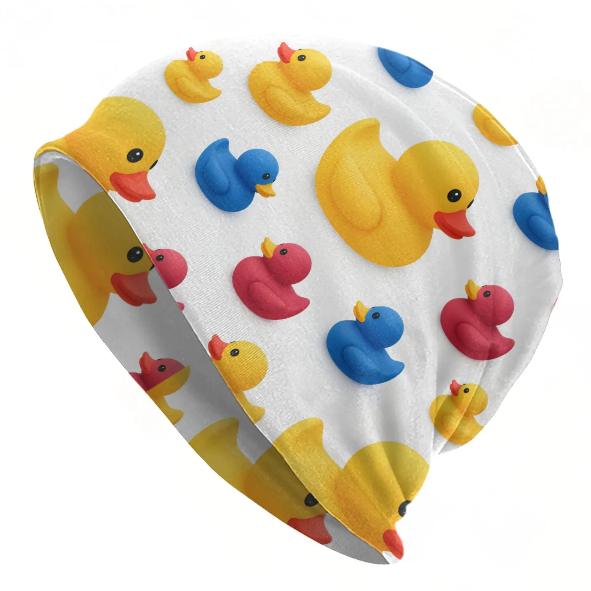 cartoon yellow duck Beanie Cap for Men Women Streetwear  Cooling Skull Cap Sweat Wicking for Climbing