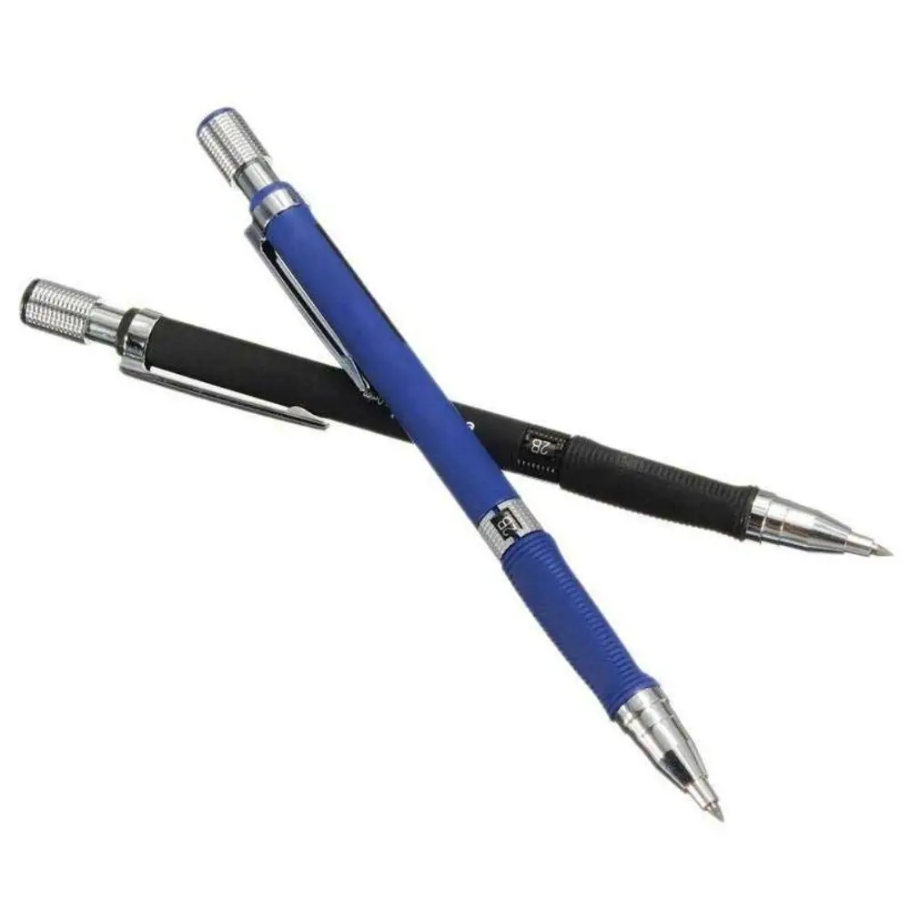 

3 Color Sketching Mechanical Pencil Drawing Writing Propelling Pencil Metal 2B Automatic Pencil School Office