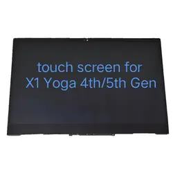 Pantalla táctil para portátil Lenovo Thinkpad X1 Yoga 4th Gen FHD WQHD UHD LCD Assembly X1 Yoga 5th