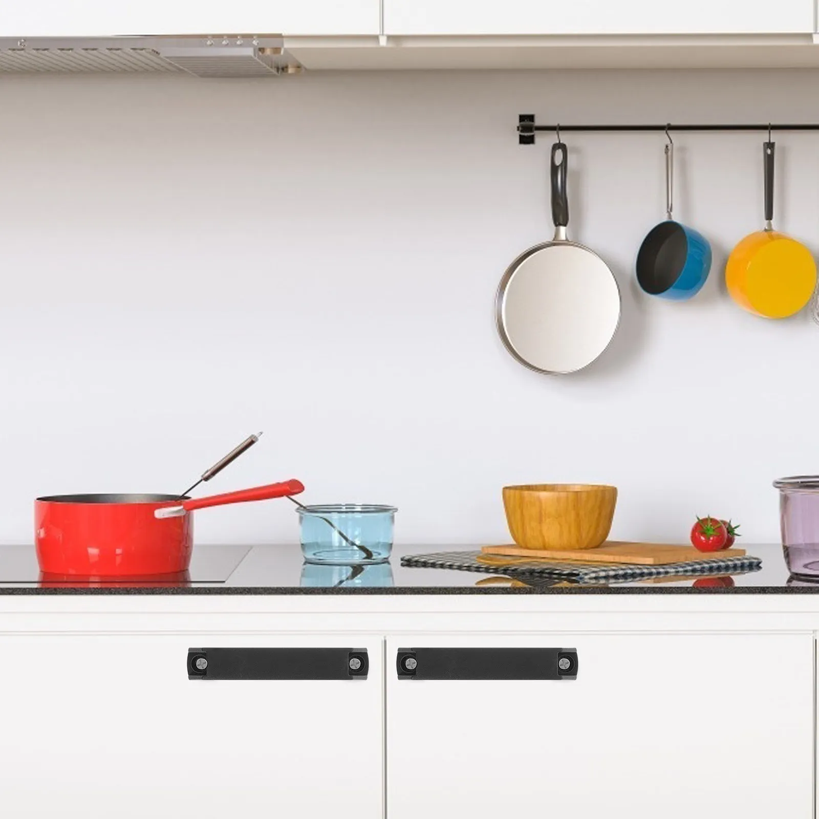 

10Pcs Bar Pulls Nylon Cabinet Handles for Kitchen Cabinets Cupboard Doors Wardrobe Closets Electric Boxes Sturdy Safe