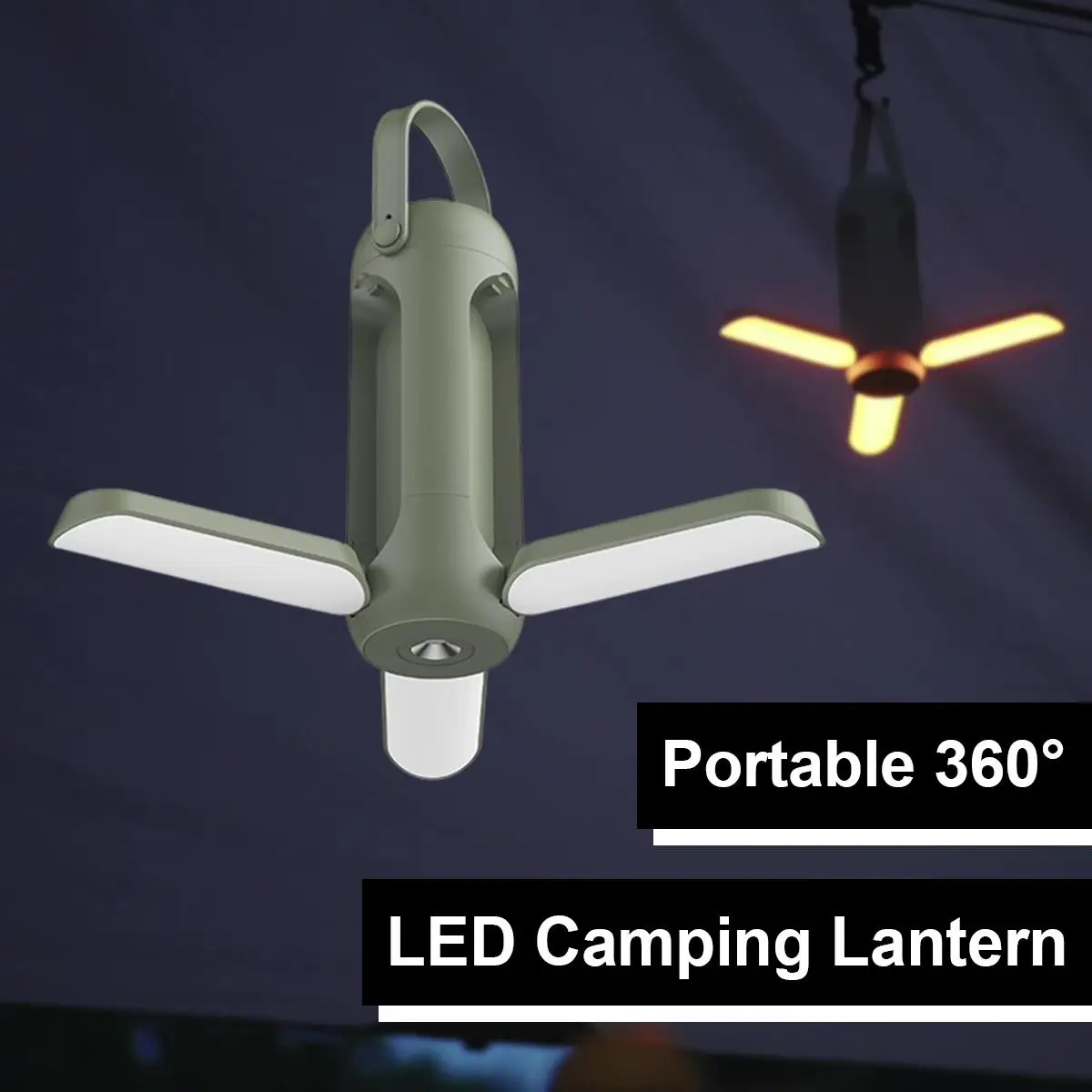Pop Camping Lantern 3 Colors Flashlight Rechargeable Waterproof Emergency Power Portable Head Light For Hiking Outdoor Super Bri