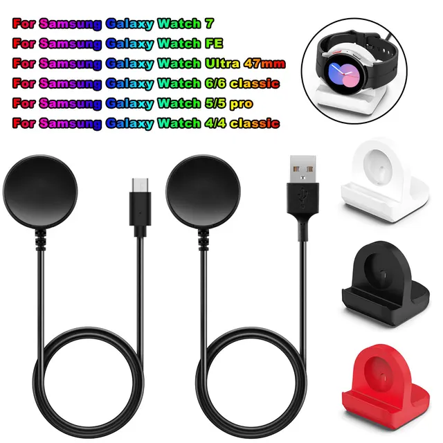 Ładowarka magnetyczna USB TYPC-C do Samsung Watch Ultra 47 mm Stacja dokująca do szybkiego ładowania Samsung Galaxy 7 FE 6 6 Classic 5 5pro