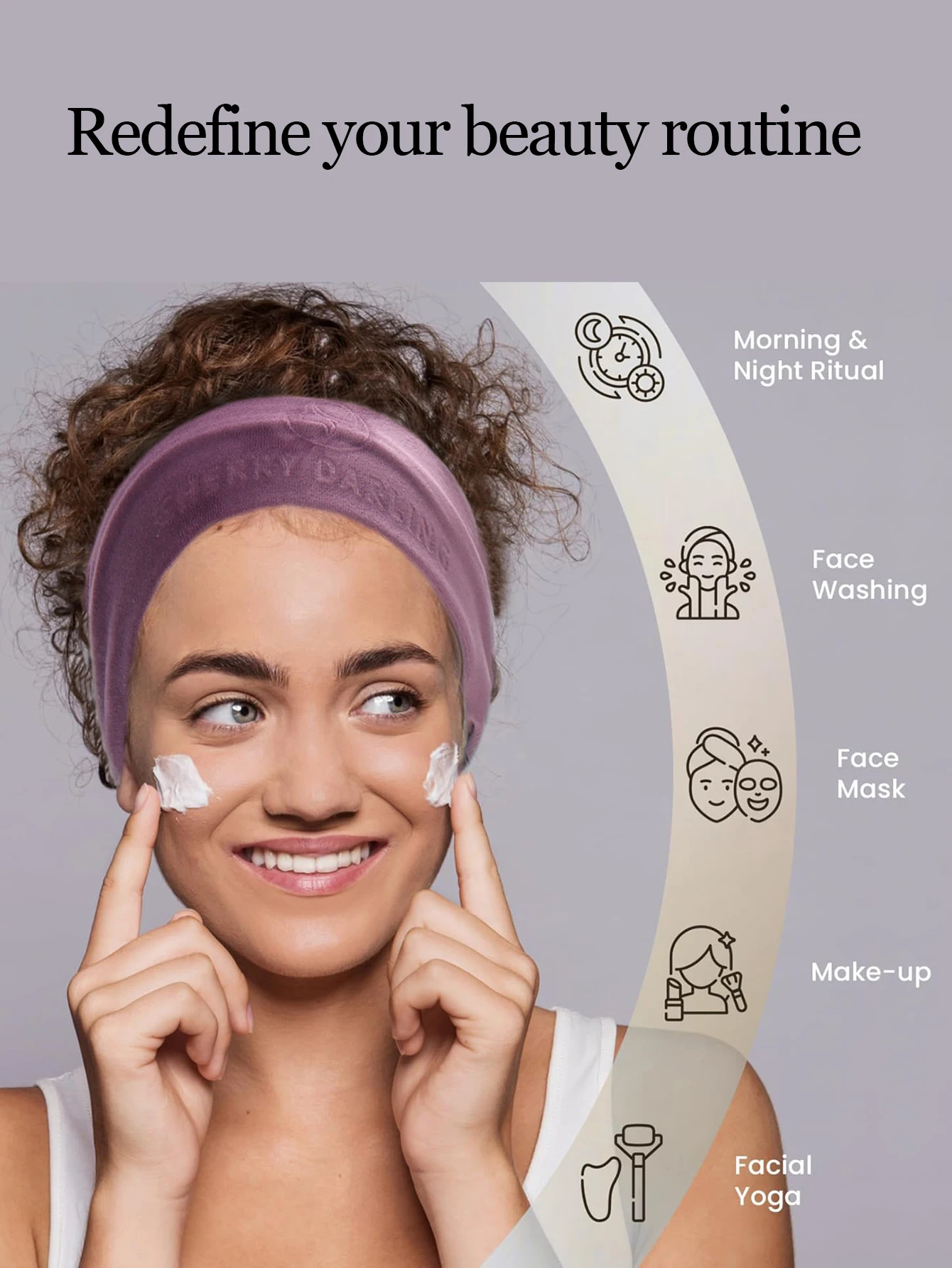 ที่คาดผมลําลอง + พัฟแป้งพิมพ์ลาย ชุด 3-12-19 ชิ้น อุปกรณ์แต่งหน้าอเนกประสงค์ เหมาะสําหรับทุกสภาพผิว