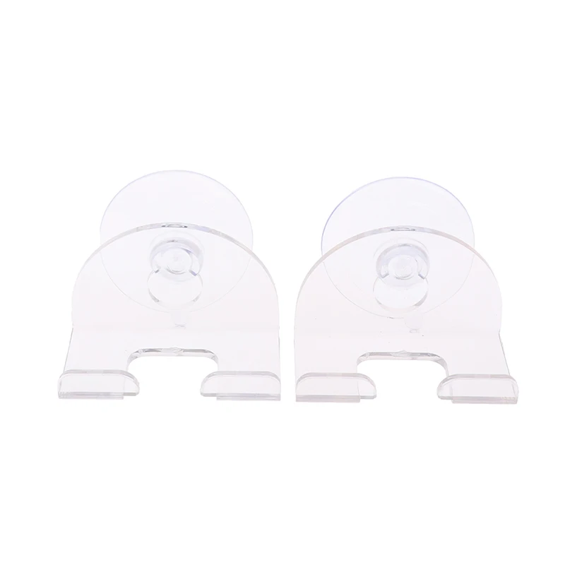 2pcs Shaver Holder Suction Cup Transparent Hook Razor Rack Waterproof Removable Non-slip Fixed Gasket Strong Vacuum Cups