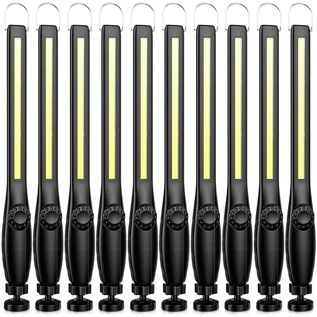 KDULIT 1-10 stücke USB Aufladbare COB LED Taschenlampe Magnetische Arbeit Licht Haken Taschenlampe Tragbare Laterne Inspektion Camping Auto Reparatur lampe 7