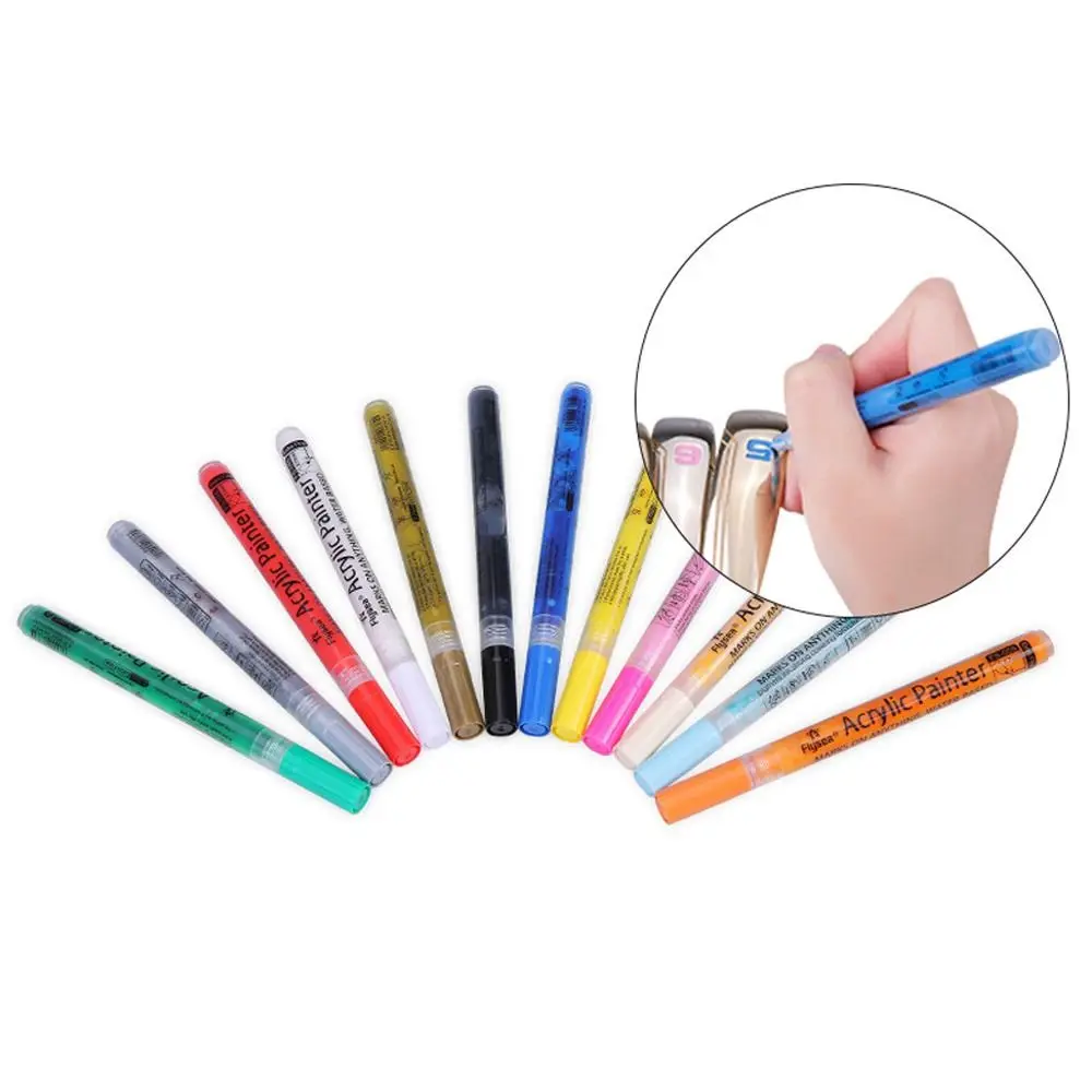 Golf Club Color Changing Pen Acrylic Ink Pen With Strong Sunscreen Waterproof Covering Power Golf Accesoires