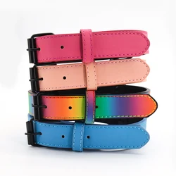 1pc Soft Breathable Reflective Dog Collar with Adjustable Rust-Proof Metal Buckle for Small Medium Large Dogs