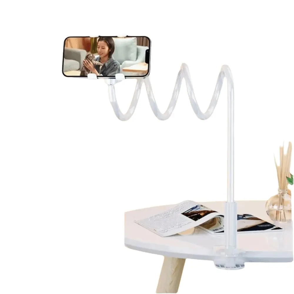 Nuovo supporto per telefono cellulare pieghevole Staffe di montaggio da tavolo regolabili per letto domestico Supporto pigro flessibile Supporto per smartphone Clip per telefono cellulare