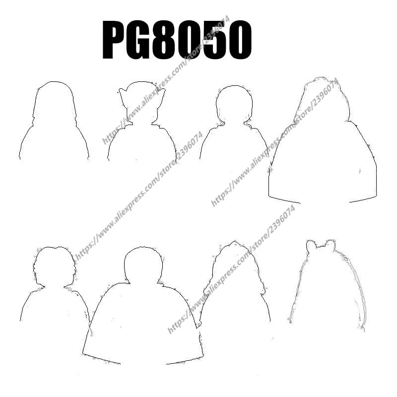 PG8050 شخصيات الحركة ملحقات الفيلم اللبنات الطوب اللعب PG703 PG704 PG705 PG706 PG707 PG708 PG709 PG710