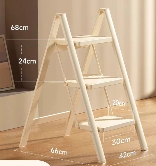 

Лестница для домашнего использования, складная лестница с А-образной рамой, утолщенная трехступенчатая четырехступенчатая лестница, маленькая легкая высокая эстетика