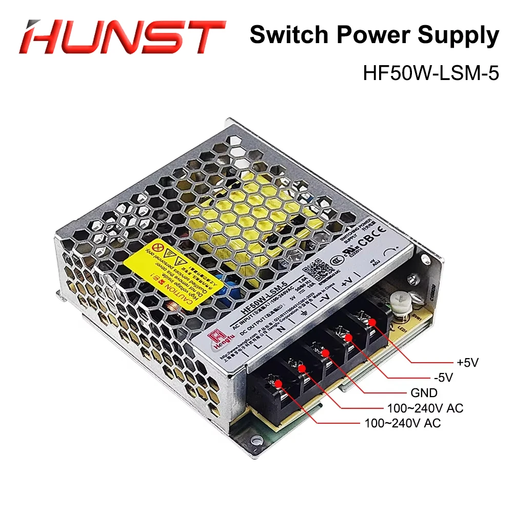 

Импульсный источник питания HUNST HF50W-LSM-5 5 В 10 А 220 В подходит для карты управления лазерной маркировочной машиной