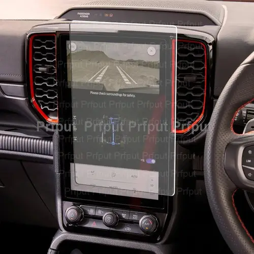 Imagen 2 del producto Película protectora de vidrio templado para Ford Ranger Wildtrak Raptor 2022 2023, protector de pantalla de navegación GPS para infodenimiento de coche