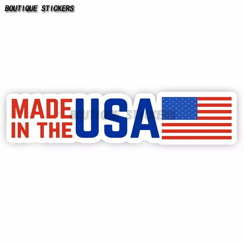 صنع في الولايات المتحدة الأمريكية أمريكا العلم شارة الفينيل ملصق مائي