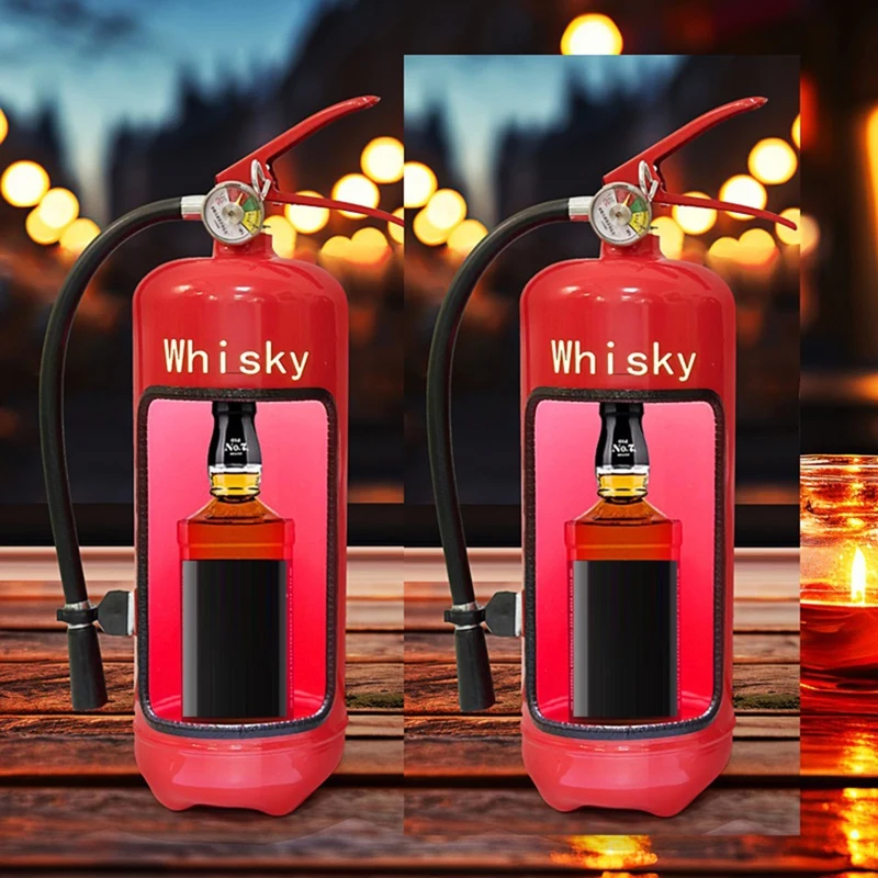 Fire Extinguishers Mini Bar, Novelty Fire Extinguishers Mini Bar Recycle Man Cave Quirky Gift For Whisky Loving Fireman