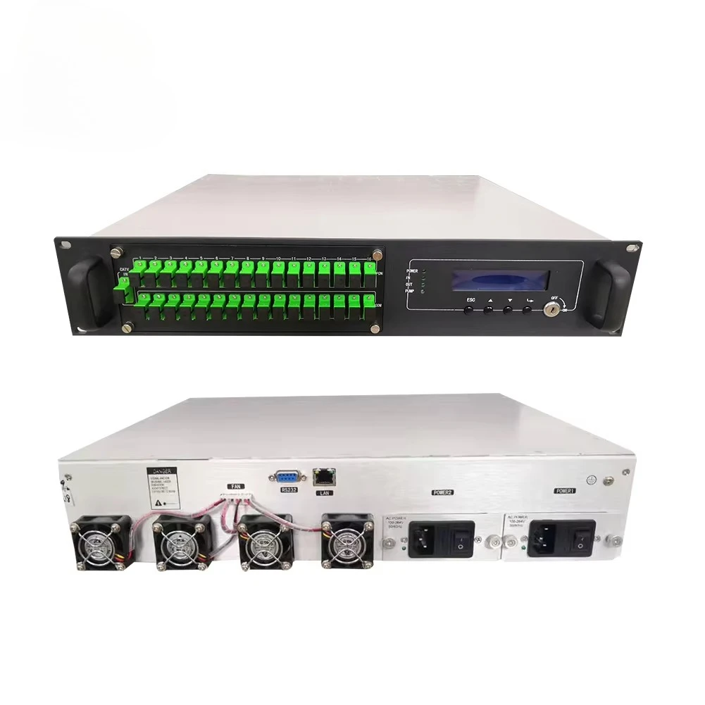 

Dual High Power WDM 1550nm Fiber Optical Amplifier Pon Sc/apc for CATV Network Edfa