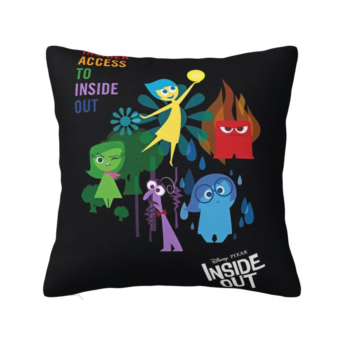 Inside Out 2 Kids Comey Cartoon Pillowcases Soft Polyester Cushion Cover Gift Pillow Case Cover Sofa Wholesale 18