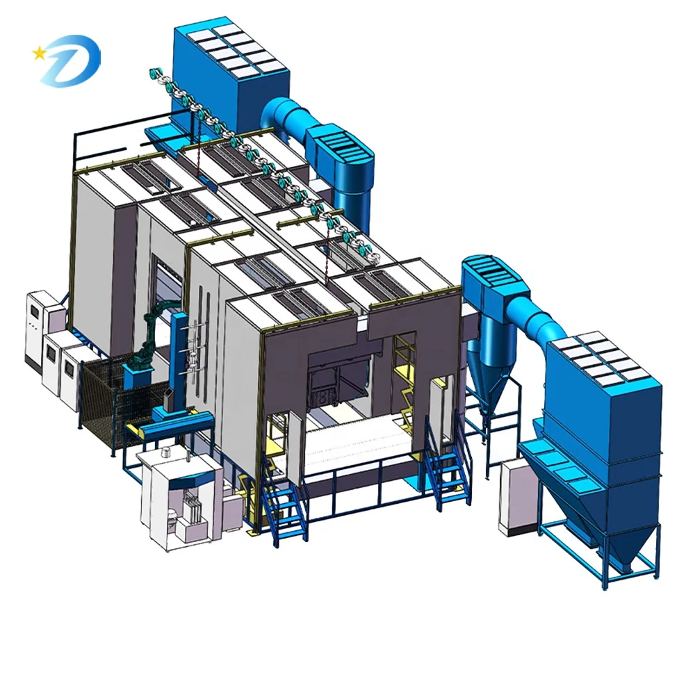 Sistema di spruzzatura automatica robotica a 6 assi Visione 3D Grandi componenti meccanici Capacità di 5000 kg per macchine per verniciatura di metalli