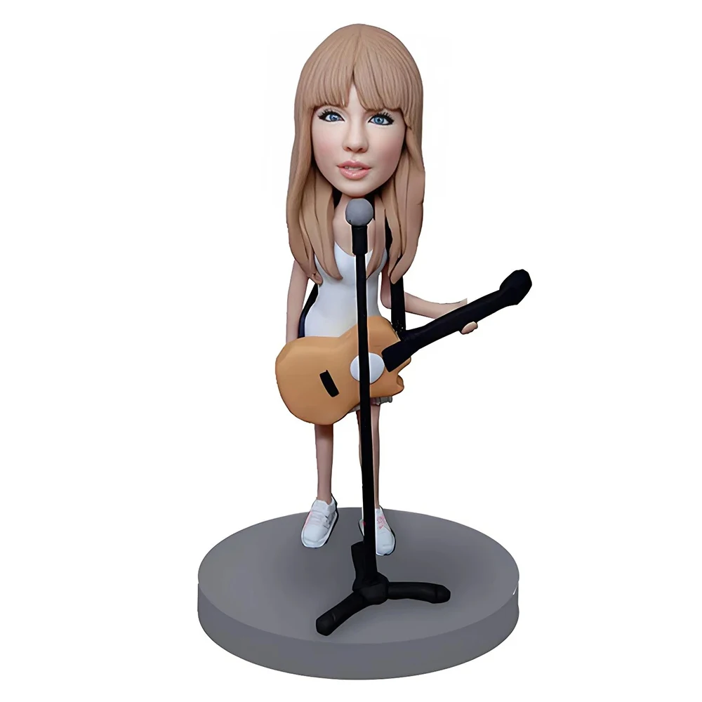 

Custom Female Bobblehead with Guitar,Personalized Custom Full,Personalized Unique Handmade Figurine,Based on Your Photo