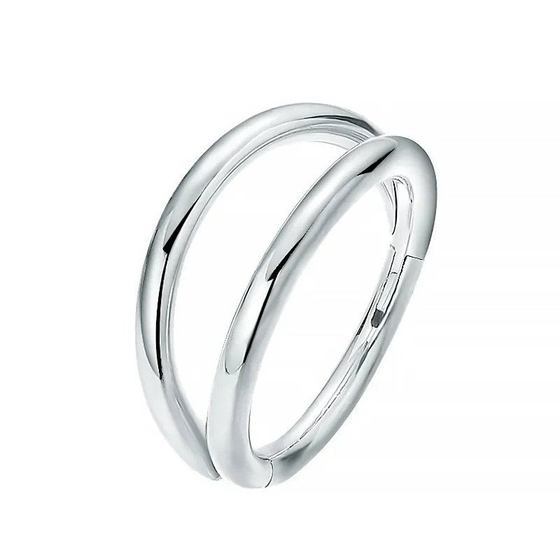 Doppelte Septumringe Nasenringe Creolen Knorpel Creolen Piercing Nase Offene gestapelte Creolen Nasenringe 16G 18G 20G 6/8/10mm