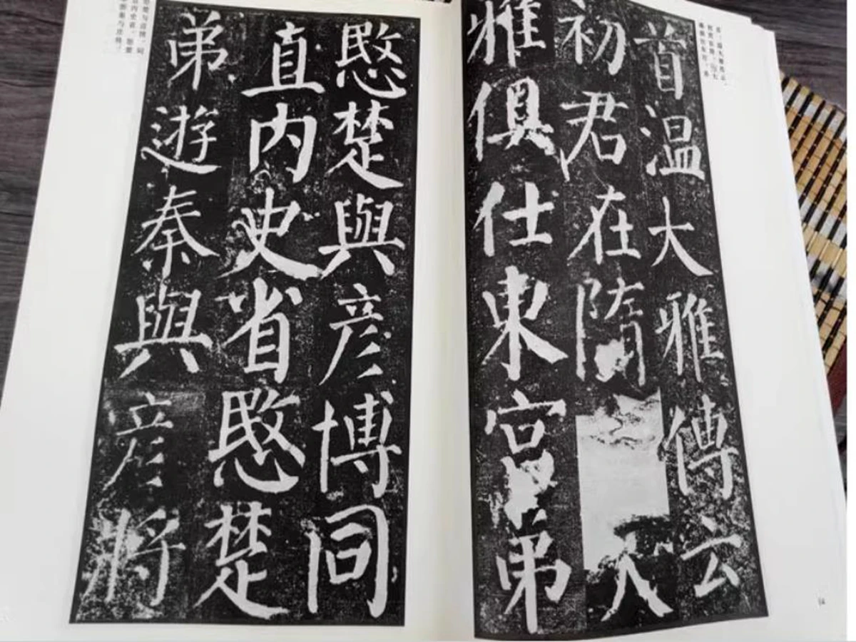 Chinese Calligraphy Book Brush Ink Art Study Yan Zhenqing Qinli Stele Copybook