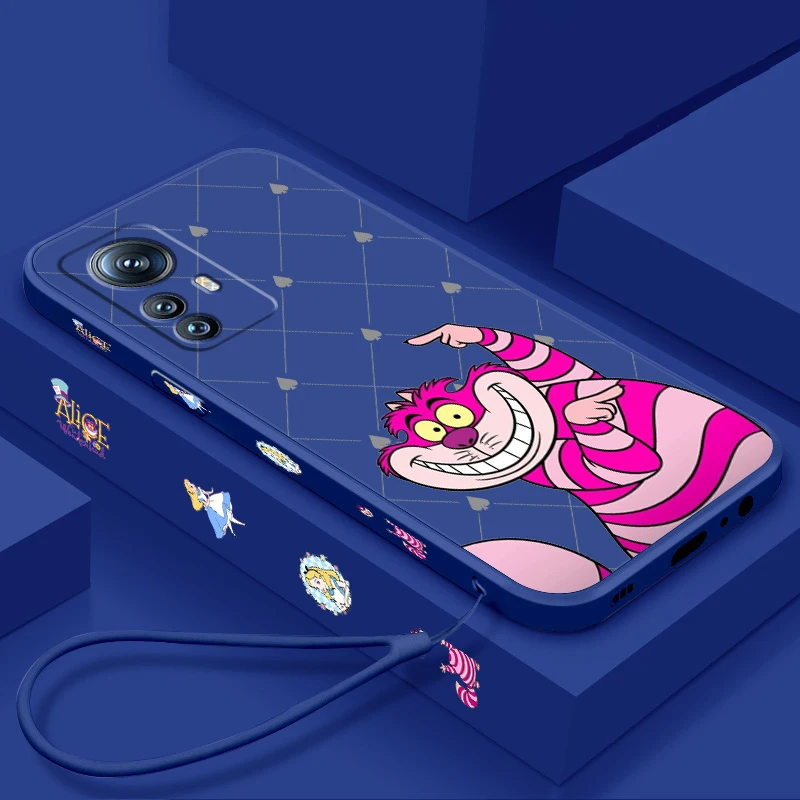 

Alice Disney Fashion Cartoon Liquid Left Rope For Xiaomi Mi 14 13T 13 12T 12 11T 11i 11 A3 10T 10 9 Pro Lite Ultra 5G TPU