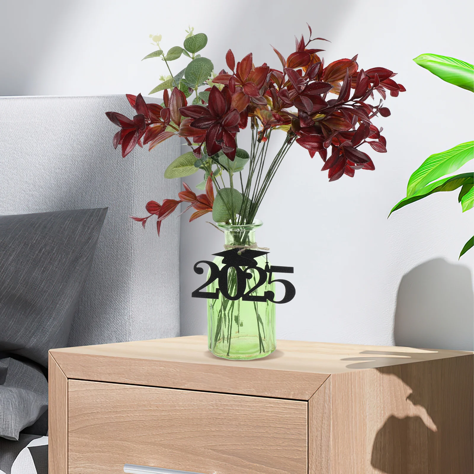 30 قطعة علامات التخرج 2025 القواطع مزدوجة الوجهين طاولة التخرج ديكور حفلة محور زهرية التسمية تهنئة غراد