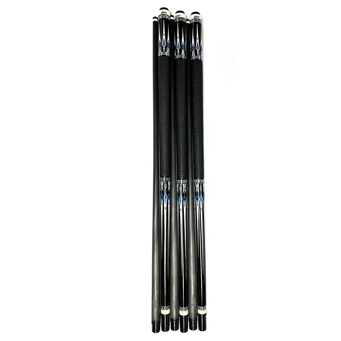 Hot Sale High-end yfen handmade 1/2-pc carbon fiber shaft Billiard Pool Cue 12.5mm Tip with extension for sale