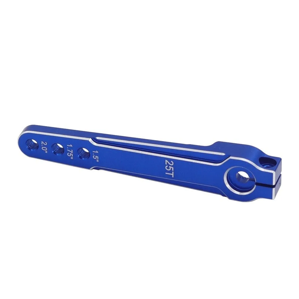 New Aluminum Alloy Steering Servo Arm M3 Hole 3 Hole Design Extended Servo Horn 1.5/1.75/2.0 Inch Servo Swing Arm for RC SCX10