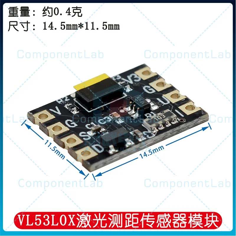 2pcs VL53L0X laser Time of Flight (ToF) distance measurement sensor module VL53L0CXV0DH