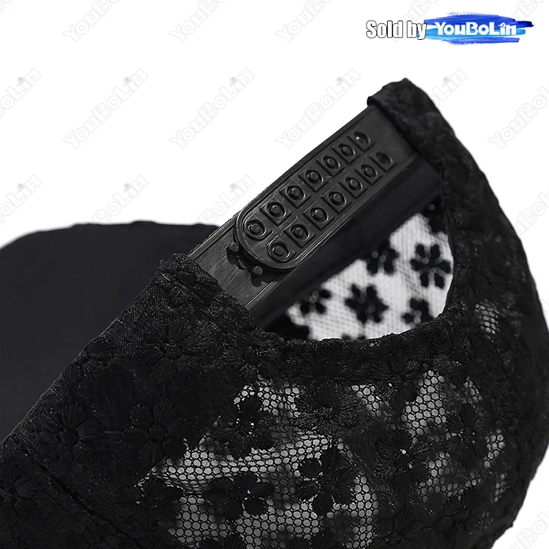 Lace Hat Lightweight Baseball Cap Summer Sun Protection Hats Lace-Up Duckbill Hat Breathable Sun Caps With Wide Brim