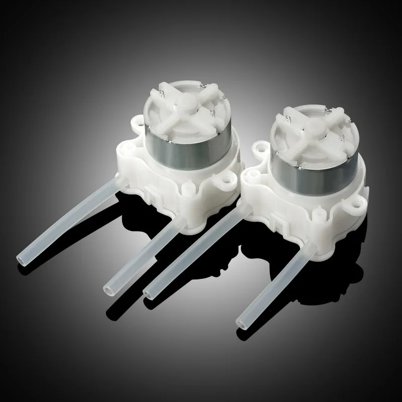 Micro Peristaltic Pump DC  6V Small 500 Geared Motor Mute Dosing Pump for Squeeze Liquid Water for Lab Ink Sampling Pump