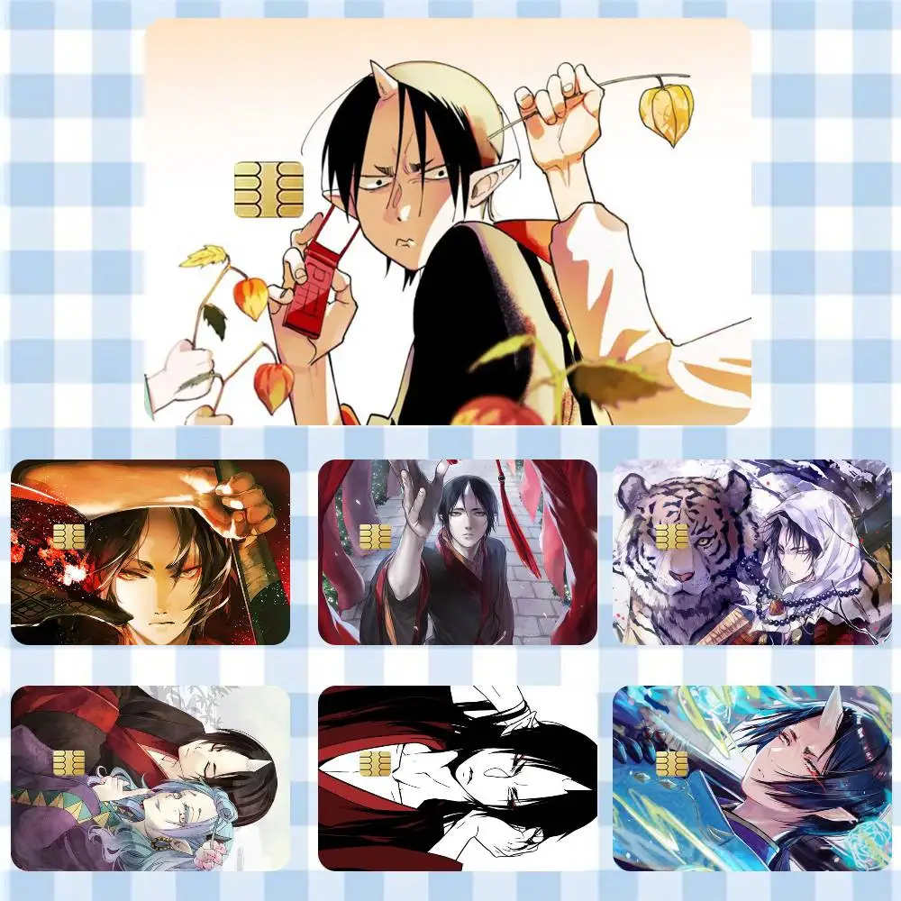 Hozuki's Coolheadedness Anime  Sticker Film Tape Skin for Credit Card Debit Card Waterproof Stickers Cartoon