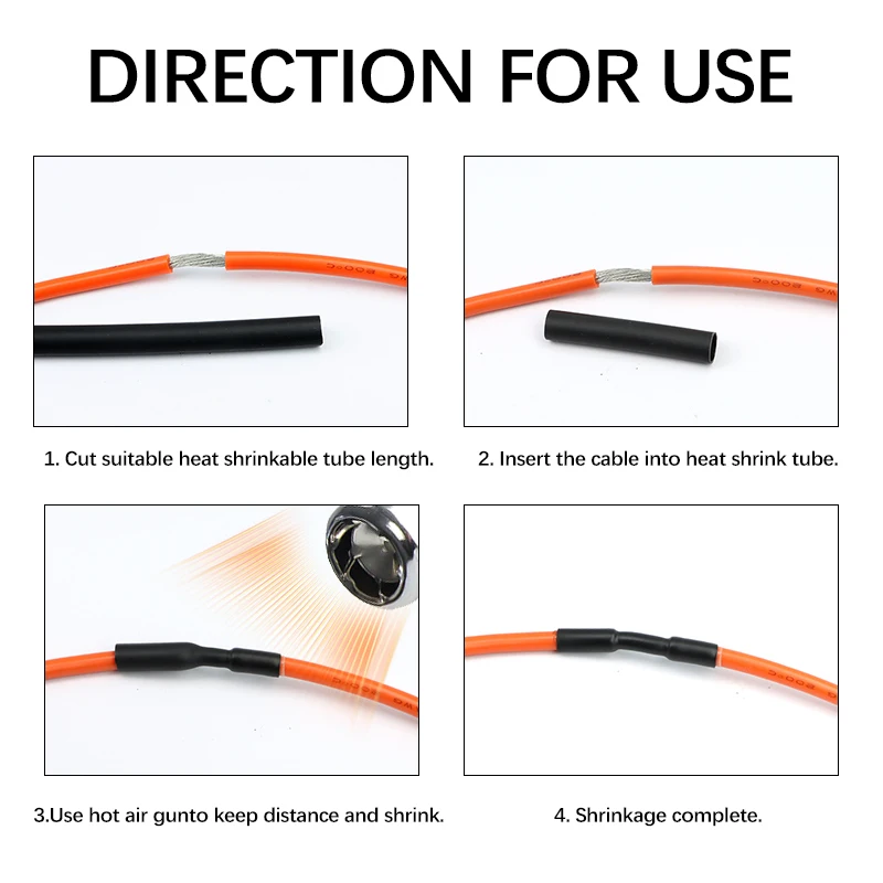 

Black Cable Sleeve 3:1 With Glue Dual Wall 1.6mm ~ 50mm Polyolefin Insulated Heat Shrink Tube Adhesive Lined Shrinkable Tubing