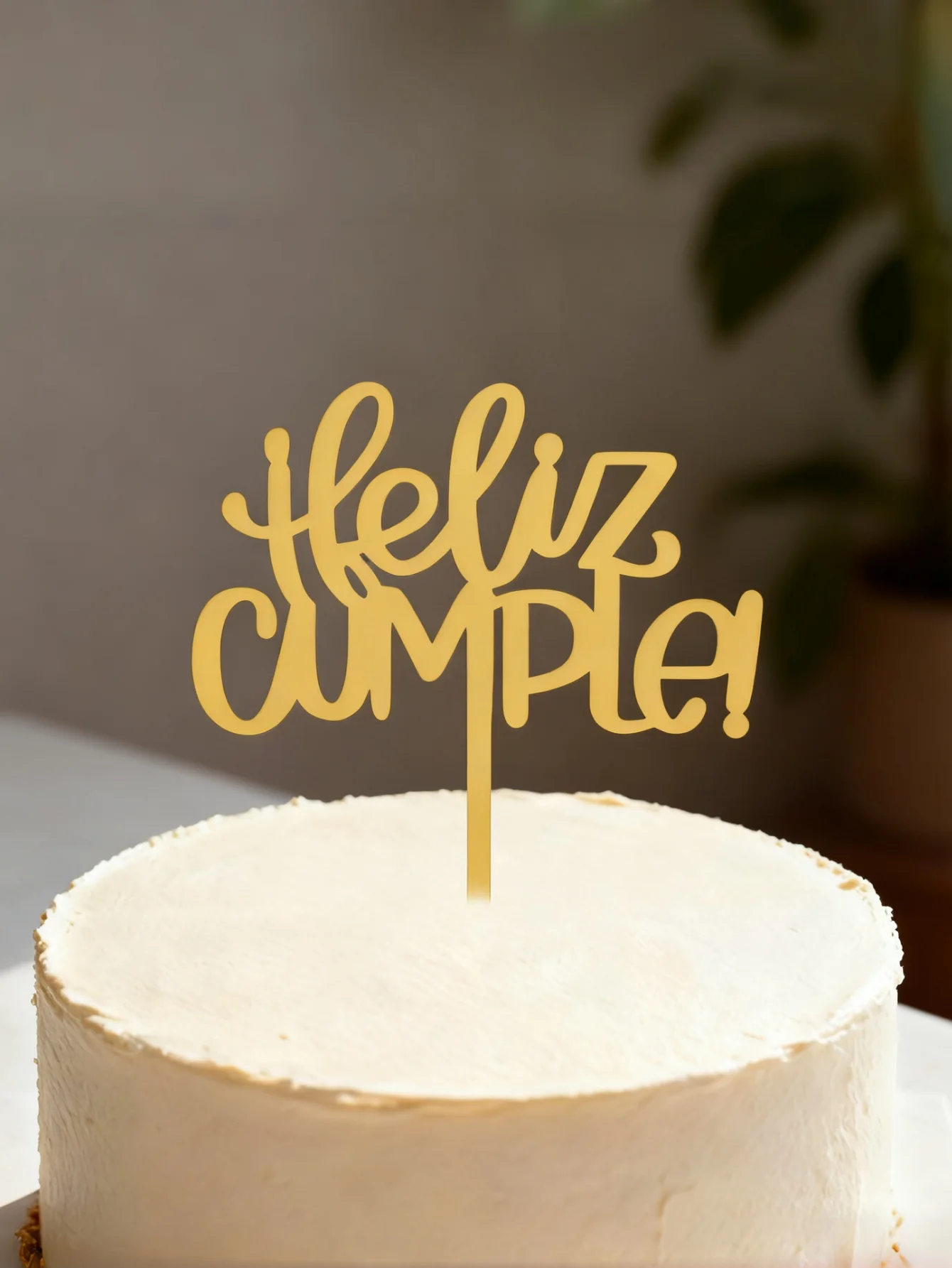 3/5 Piezas de Adornos Acrílicos para Pastel de Cumpleaños Estilo Español, Decoraciones para Pasteles de PMMA, Decoraciones para Repostería, Utensilios de Cocina