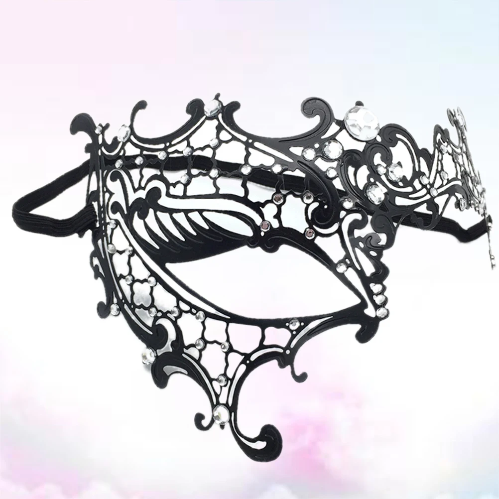 

Half Face Mask Lightweight Material Comfortable Breathing Adjustable Ribbon Adults Children Women Men Halloween Cosplay Carnival