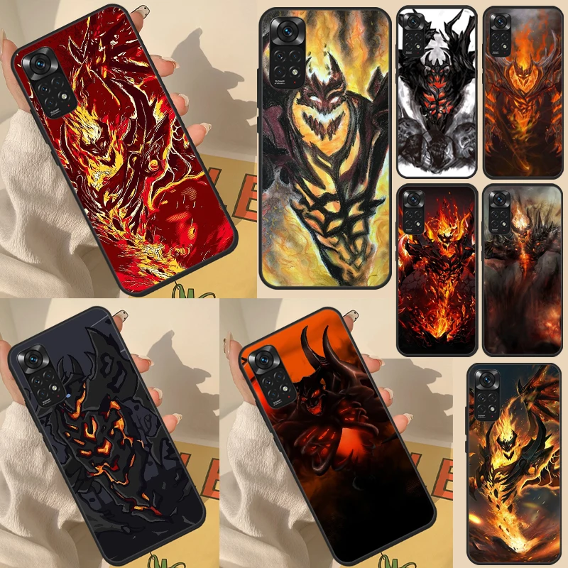 Shadow Fiend Dota 2 For Redmi Note 11 Pro Case For Redmi Note 10 Pro 7 8 9 10S 11S K40 K50 9A 9C 10A 10C Cover