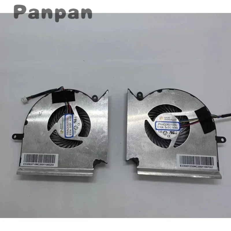 New CPU Cooling Fan for MSI GE63 GP63 GL63 GE63VR GE73 GP73 GL73 GE73VR Laptop Fan PAAD06015SL-N417 N384 DC 5V 0.55A